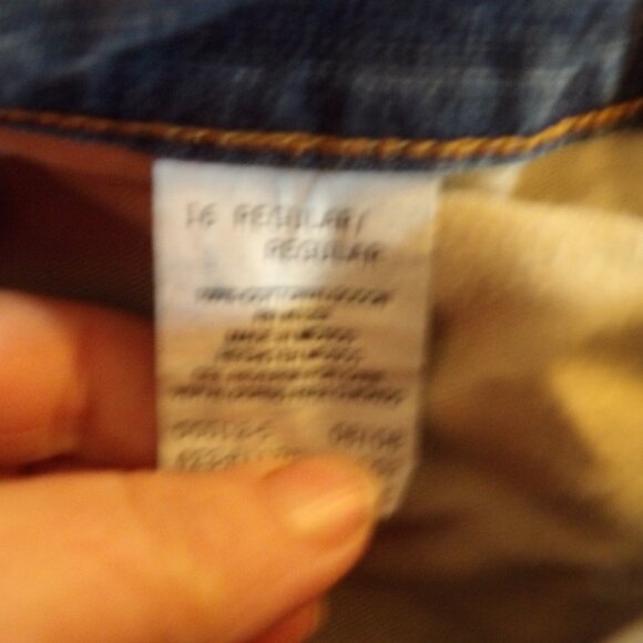 Arizona Boy's Relaxed Straight Leg Jeans Boy's Sz 16 Regular - Picture 6 of 6